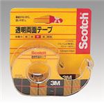 （業務用セット） 住友スリーエム スコッチ[R]透明両面テープ 裏紙（はく離紙）なし 665-1-18 1巻入 【×2セット】