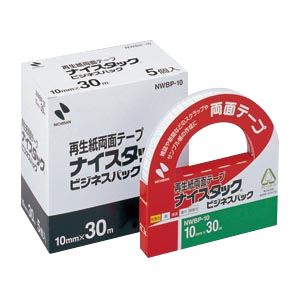 （業務用セット） ニチバン ナイスタック[R] ビジネスパック 30m長尺巻 5巻入 NWBP-10 入 【×2セット】