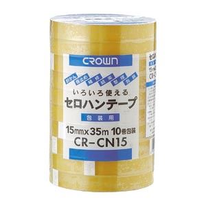 （業務用セット） クラウンセロハンテープ （大巻）巻芯径76mm CR-CN15 10巻入 【×5セット】