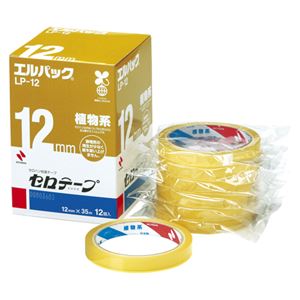 （業務用セット） ニチバン セロテープ[R] お得用包装 エルパック[R] （大巻）巻芯径76mm LP-12 12巻入 【×2セット】