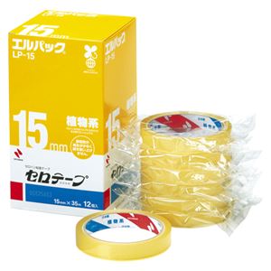 （業務用セット） ニチバン セロテープ[R] お得用包装 エルパック[R] （大巻）巻芯径76mm LP-15 12巻入 【×2セット】