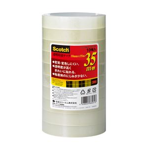 （業務用セット） 住友スリーエム スコッチ[R]透明粘着テープ 500シリーズ （大巻）巻芯径76mm 500-3-1835-10P 10巻入 【×3セット】