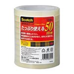 （業務用セット） 住友スリーエム スコッチ[R]透明粘着テープ 500シリーズ （大巻）巻芯径76mm 500-3-12-10P 10巻入 【×3セット】