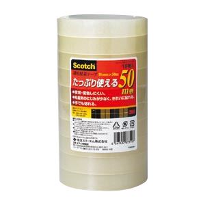 （業務用セット） 住友スリーエム スコッチ[R]透明粘着テープ 500シリーズ （大巻）巻芯径76mm 500-3-18-10P 10巻入 【×2セット】