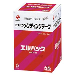 （業務用セット） ニチバン メンディングテープ エルパック[R]（お得用包装）（大巻）巻芯径76mm MDLP-24 6巻入 【×2セット】