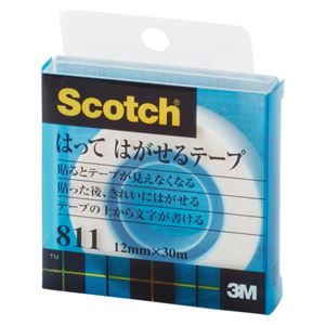 （業務用セット） 住友スリーエム スコッチ[R]はってはがせるテープ （小巻）巻芯径25mm 811-1-12C 1巻入 【×10セット】