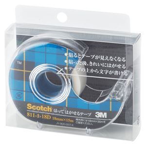 （業務用セット） 住友スリーエム スコッチ[R]はってはがせるテープ （小巻）巻芯径25mm 811-1-18D 1個入 【×5セット】