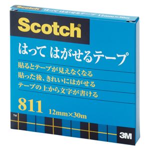 （業務用セット） 住友スリーエム スコッチ[R]はってはがせるテープ （大巻）巻芯径76mm 811-3-12 1巻入 【×10セット】