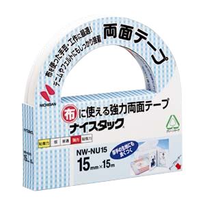 （業務用セット） ニチバン ナイスタック[R] 布に使える強力両面テープ NW-NU15 1巻入 【×5セット】