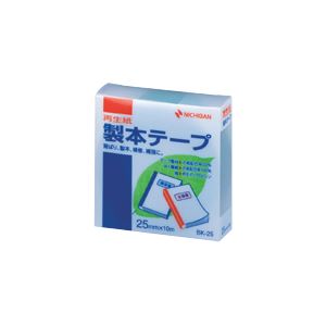 （業務用セット） ニチバン 製本テープ〈再生紙〉 25mm幅 BK-253 緑 1巻入 【×5セット】