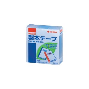 （業務用セット） ニチバン 製本テープ〈再生紙〉 25mm幅 BK-2516 空 1巻入 【×10セット】