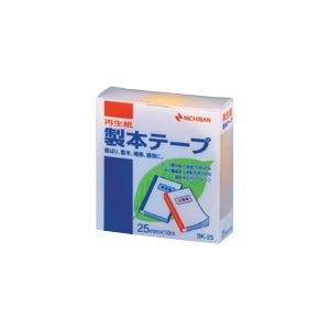 （業務用セット） ニチバン 製本テープ〈再生紙〉 25mm幅 BK-252 黄 1巻入 【×5セット】