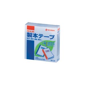 （業務用セット） ニチバン 製本テープ〈再生紙〉 25mm幅 BK-2510 銀 1巻入 【×5セット】