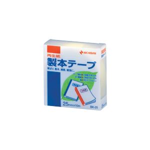 （業務用セット） ニチバン 製本テープ〈再生紙〉 25mm幅 BK-2530 パステルレモン 1巻入 【×5セット】