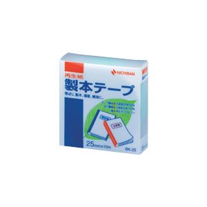 （業務用セット） ニチバン 製本テープ〈再生紙〉 25mm幅 BK-2531 パステルグリーン 1巻入 【×10セット】