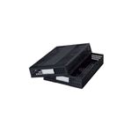 （業務用セット） シストレー フタ付 STX-70-60 黒 1個入 【×2セット】