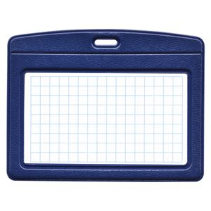 （業務用セット） オープン レザー調吊り下げ名札 ケース NB-360C-BU 青 1枚入 【×10セット】