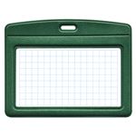 （業務用セット） オープン レザー調吊り下げ名札 ケース NB-360C-GN 緑 1枚入 【×10セット】