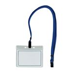 （業務用セット） 西敬 マイティループエコノミー名札 名刺型・大 MLE-331 B 青 1枚入 【×10セット】