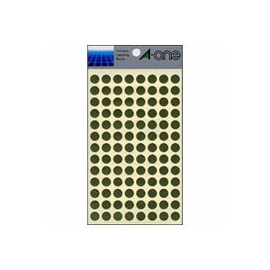 （業務用セット） エーワン カラーラベル 丸型9mm径 07011 金 1P8シート（832片）入 【×10セット】