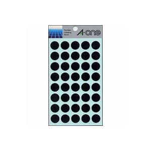 （業務用セット） エーワン カラーラベル 丸型15mm径 07029 黒 1P14シート（560片）入 【×10セット】