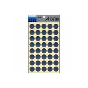 （業務用セット） エーワン カラーラベル 丸型15mm径 07032 銀 1P8シート（320片）入 【×10セット】
