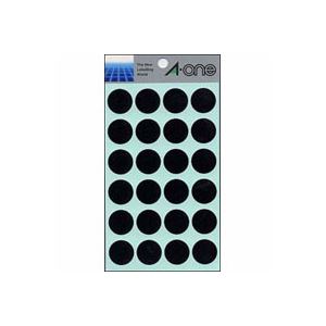 （業務用セット） エーワン カラーラベル 丸型20mm径 07049 黒 1P14シート（336片）入 【×10セット】