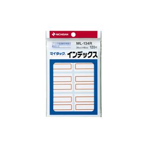 （業務用セット） ニチバン マイタック[R] インデックス ML-134R 赤枠 1P入 【×10セット】
