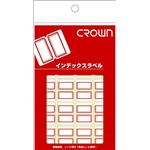 （業務用セット） クラウンアドインデックス CR-ID3-R 赤枠 1P入 【×50セット】
