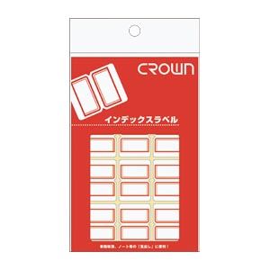 （業務用セット） クラウンアドインデックス CR-ID2-R 赤枠 1P入 【×50セット】