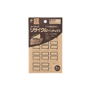 （業務用セット） ニチバン マイタック[R] リサイクルインデックス OA対応 インクジェットプリンタ対応 ML-132RR 赤枠 1P入 【×10セット】