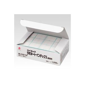 （業務用セット） ニチバン マイタック[R] ラミネートインデックス 保護フィルム付 業務用 ML232R-100 赤枠 1箱入 【×2セット】