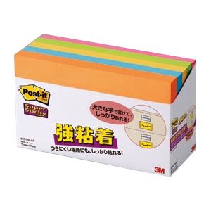 （業務用セット） 住友スリーエム ポストイット[R] 強粘着シリーズ 655-5SSAN オレンジ エレクトリックブルー ウルトライエロー ライム ローズ 5個入 【×2セット】