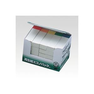 （業務用セット） 住友スリーエム ポストイット[R] エコノパック[TM]製品シリーズ 25個入り 横15×縦50mm 7001-R 白（色帯混色） 25個入 【×3セット】