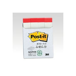 （業務用セット） 住友スリーエム ポストイット[R] 再生紙 4個入り 横14×縦75mm 560RP-W／R 白（赤帯） 4個入 【×10セット】