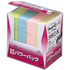 （業務用セット） 住友スリーエム ポストイット[R] パワーパックシリーズ 40個入り 横25×縦75mm 5002-K 混色 40個入 【×3セット】