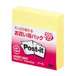 （業務用セット） 住友スリーエム ポストイット[R] お買い得パック 2個入り 横75×縦75mm 654RP-200Y イエロー 2個入 【×5セット】