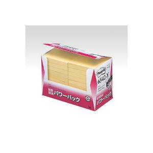 （業務用セット） 住友スリーエム ポストイット[R] パワーパックシリーズ 20個入り 横75×縦75mm 6542-Y イエロー 20個入 【×3セット】