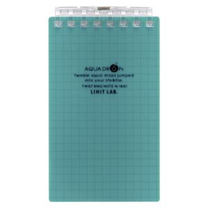 （業務用セット） リヒトラブ AQUA DROPs ツイストリング・ノート（メモサイズ） N-1661-28 青緑 1冊入 【×10セット】
