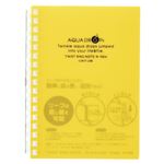 （業務用セット） リヒトラブ AQUA DROPs ツイストリング・ノート A6判 N-1664-5 黄 1冊入 【×10セット】