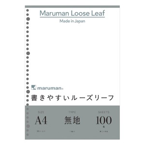 （業務用セット） マルマン ルーズリーフ A4判（30穴）・100枚入 L1106H 【×5セット】