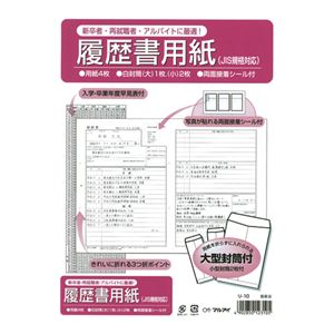 （業務用セット） 履歴書用紙 リ-10 1セット 【×30セット】