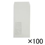 （業務用セット） 寿堂 マド付封筒 100枚入 03294 グレー 【×3セット】
