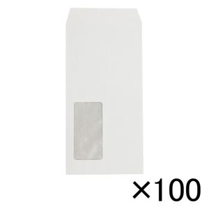 （業務用セット） 寿堂 マド付封筒 100枚入 31520 ホワイト 【×2セット】