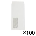 （業務用セット） 寿堂 マド付封筒 100枚入 31520 ホワイト 【×2セット】
