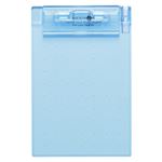 （業務用セット） リヒトラブ AQUA DROPs 超薄型クリップボード A6判 A-5063-8 青 1枚入 【×10セット】