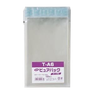 （業務用セット） シモジマ Nピュアパック テープ付き 6798313 100枚入 【×5セット】
