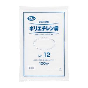 （業務用セット） シモジマ ポリエチレン規格袋 6999512 100枚入 【×5セット】