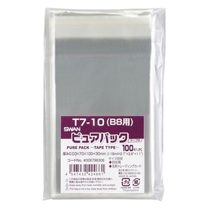 （業務用セット） シモジマ Nピュアパック テープ付き 6798306 100枚入 【×10セット】