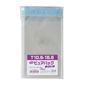 （業務用セット） シモジマ Nピュアパック テープ付き 6798312 100枚入 【×5セット】